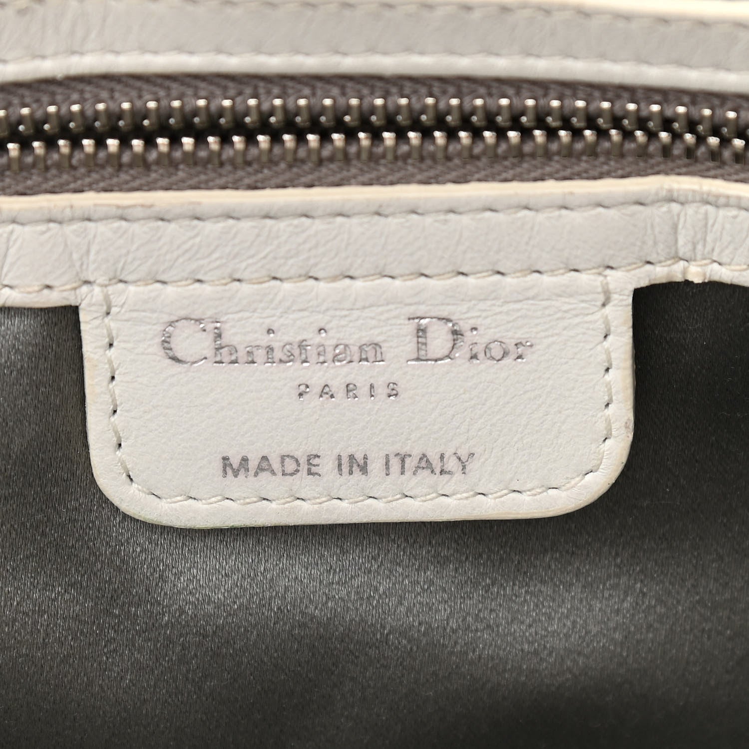 Christian Dior Rabbit Fur Medium Lady Dior Ivory 1028304