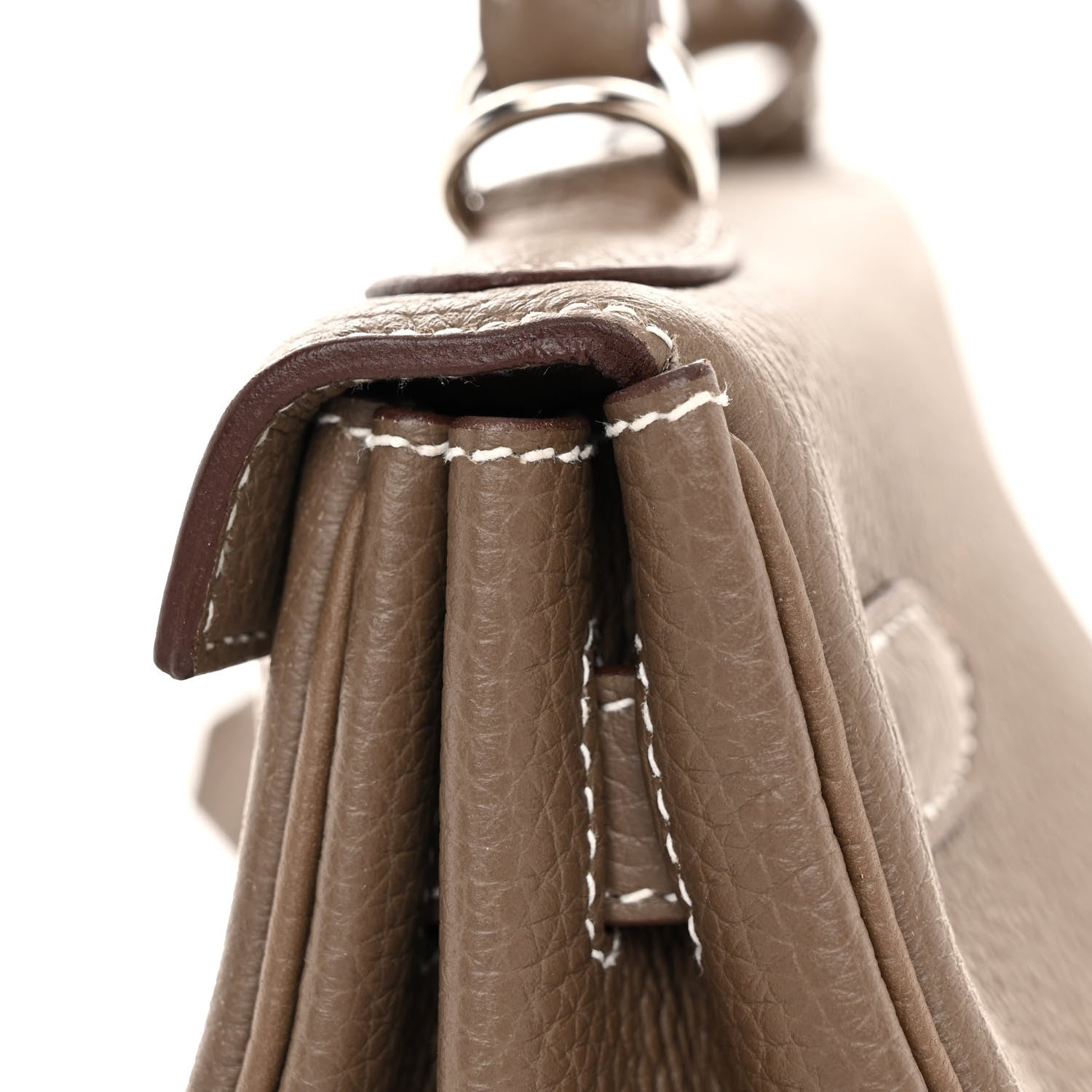 Hermes Togo Kelly Retourne 28 Etoupe 11 of 12