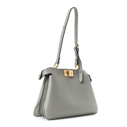 Fendi Vitello Small Soft Peekaboo Satchel Matcha Latte 3 of 10
