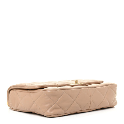 Chanel Lambskin Quilted Large CC Funky Town Flap Beige 4 of 10