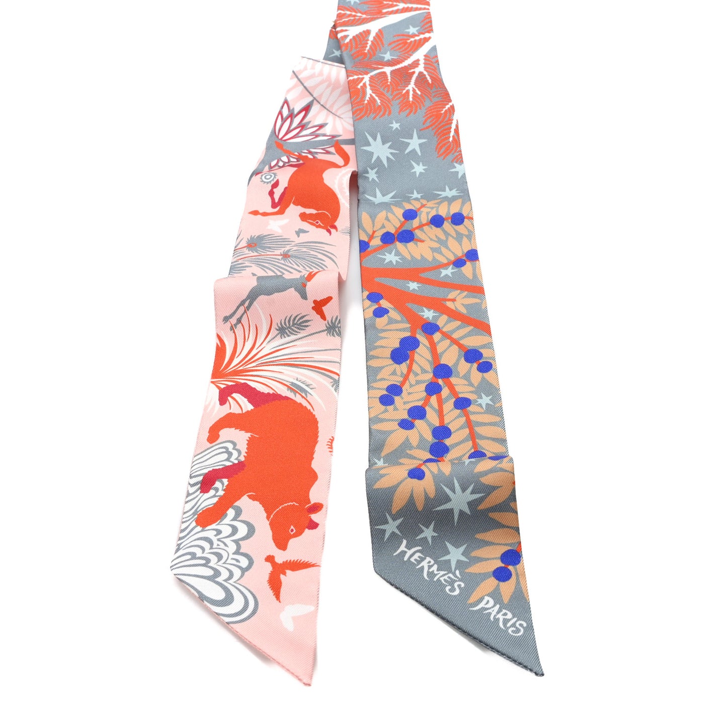 Silk Le Charme D Orphee Twilly Gris Acier Rose Poudre