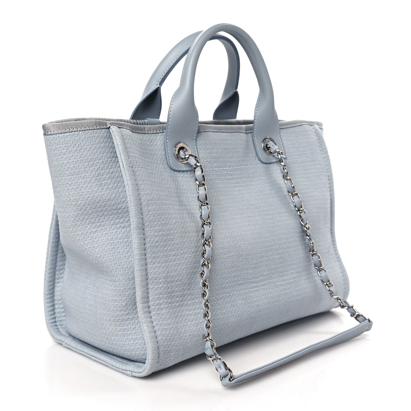 Mixed Fibers Small Deauville Tote Blue