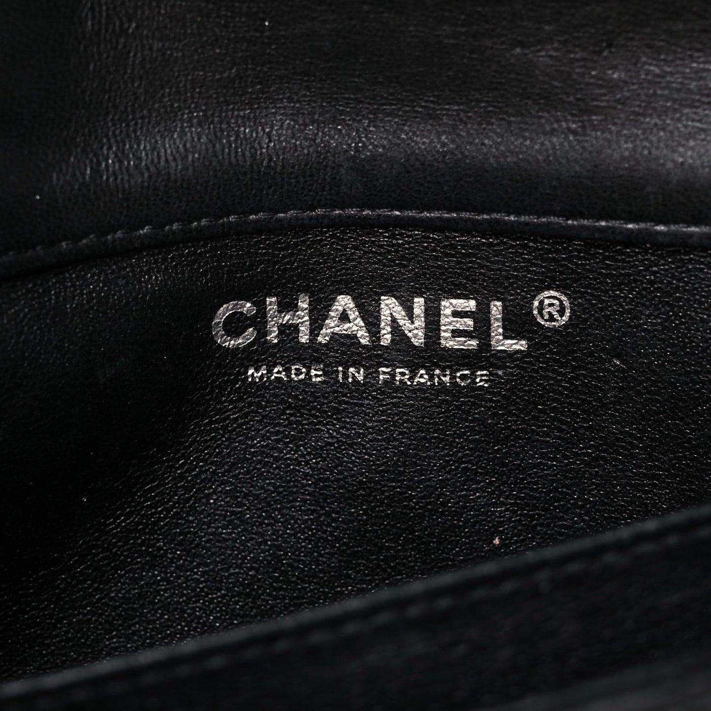 Lambskin Quilted Extra Mini Rectangular Flap Black