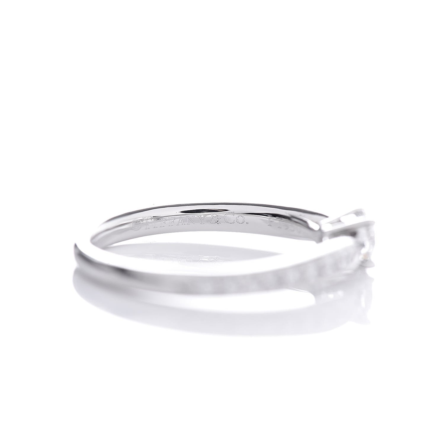 Platinum Diamond .20ct Round Brilliant Harmony Engagement Ring 47 4