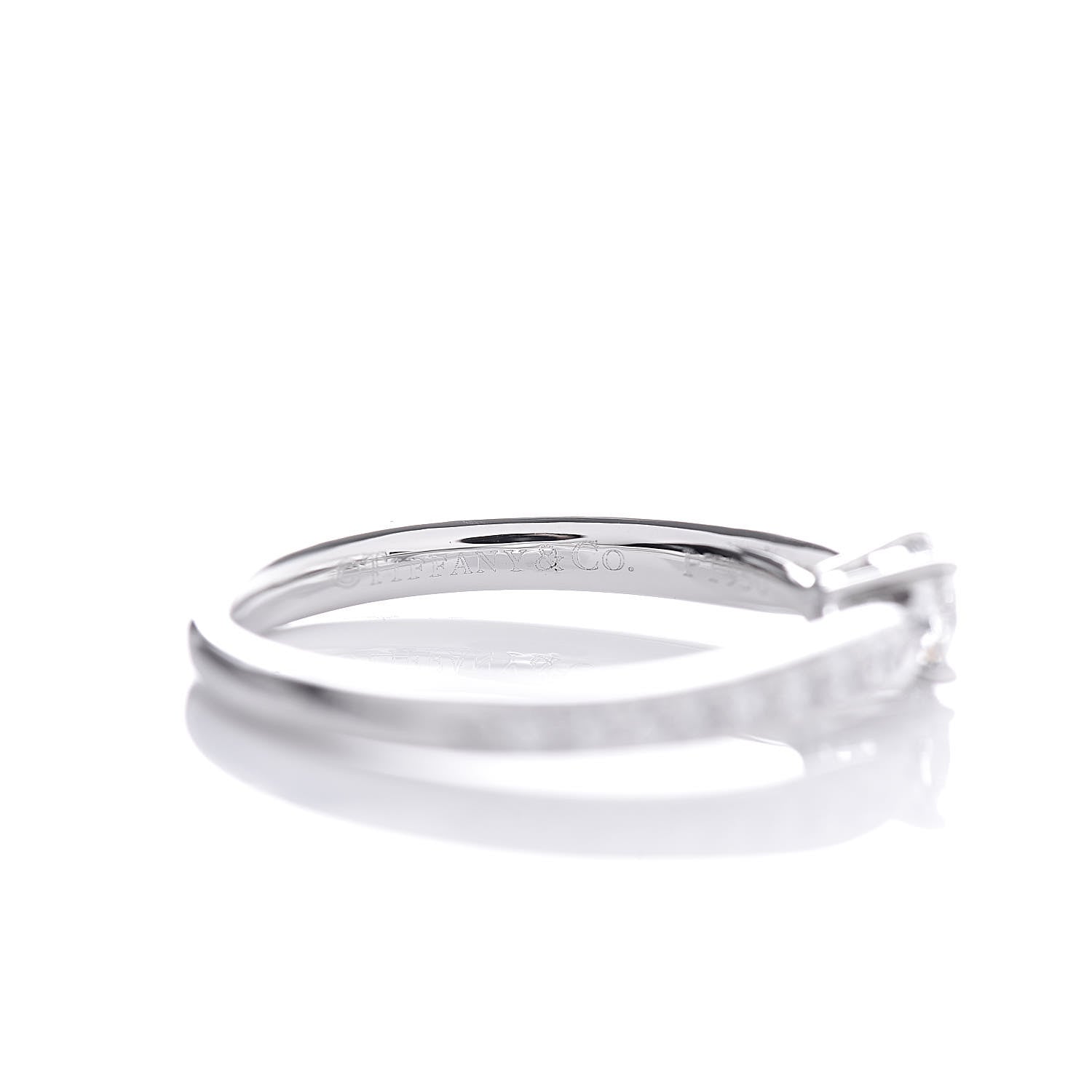 Tiffany Platinum Diamond .20ct Round Brilliant Harmony Engagement Ring 47 4 6 of 7