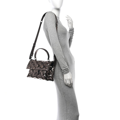 Valentino Garavani Metallic PVC Candystud Top Handle Bag Rutenio 2 of 9