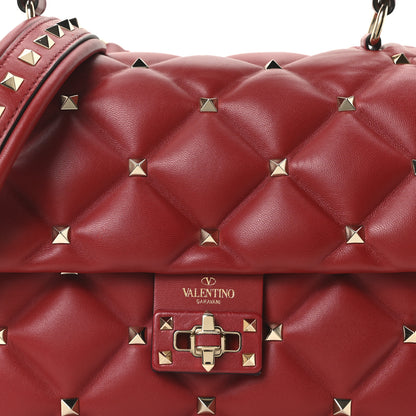 Valentino Garavani Nappa Medium Candystud Top Handle Bag Rosso Valentino 7 of 9