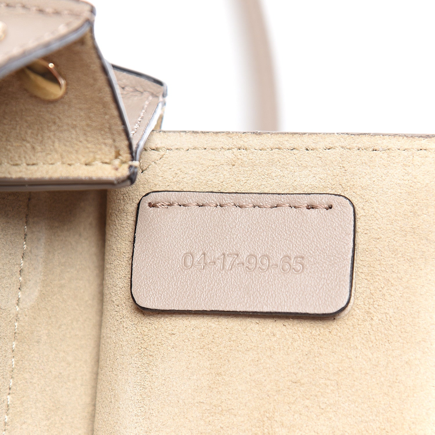Chloe Suede Calfskin Mini Faye Bracelet Bag Motty Grey 6 of 10