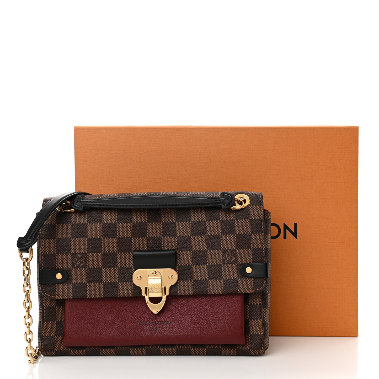 Damier Ebene Vavin PM Bordeaux