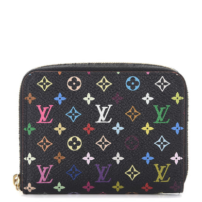 Louis Vuitton Monogram Multicolor Zippy Coin Purse Black Grenade 1 of 10