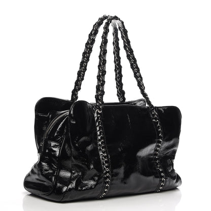 Chanel Patent Calfskin Large Luxe Ligne Tote Black 10 of 15