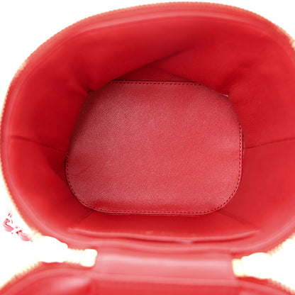 Chanel Lambskin Quilted Trendy Vanity Case Red 5 of 11