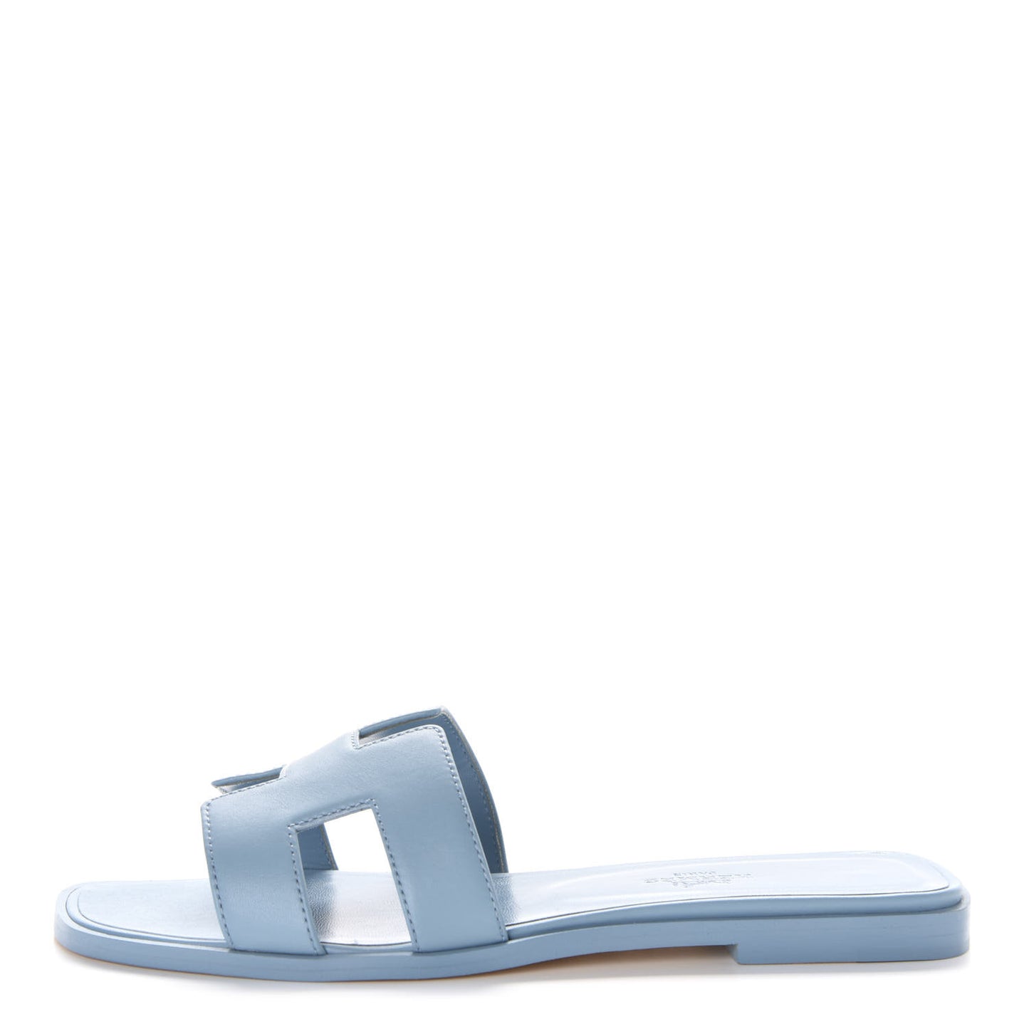 Calfskin Oran Sandals 37.5 Bleu Dorset