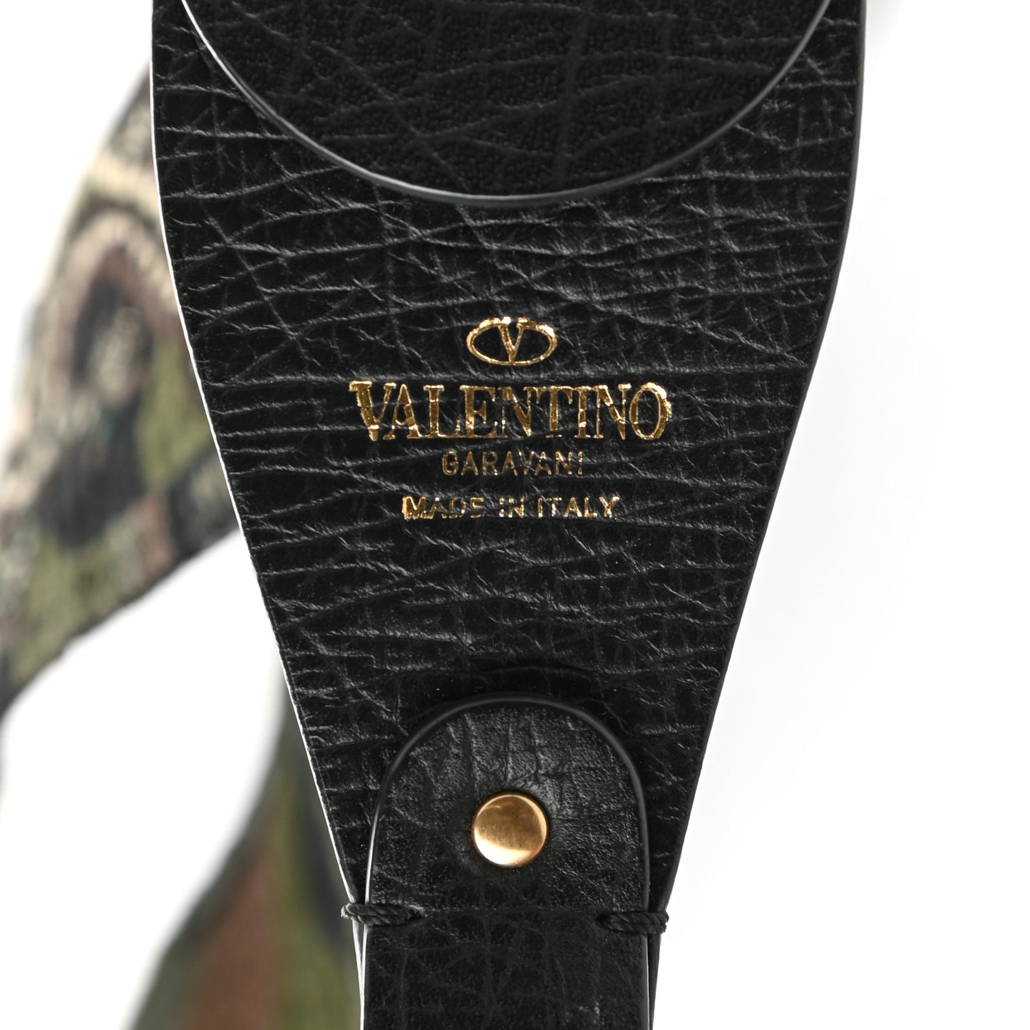 Canvas Camouflage Dragon Rockstud Guitar Strap