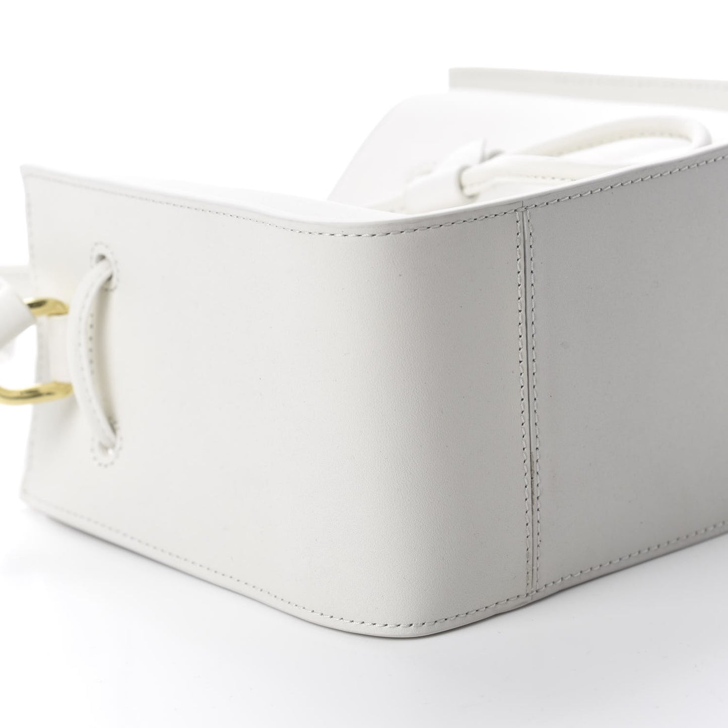 3.1 Smooth Calfskin Mini Soleil Bucket Bag White