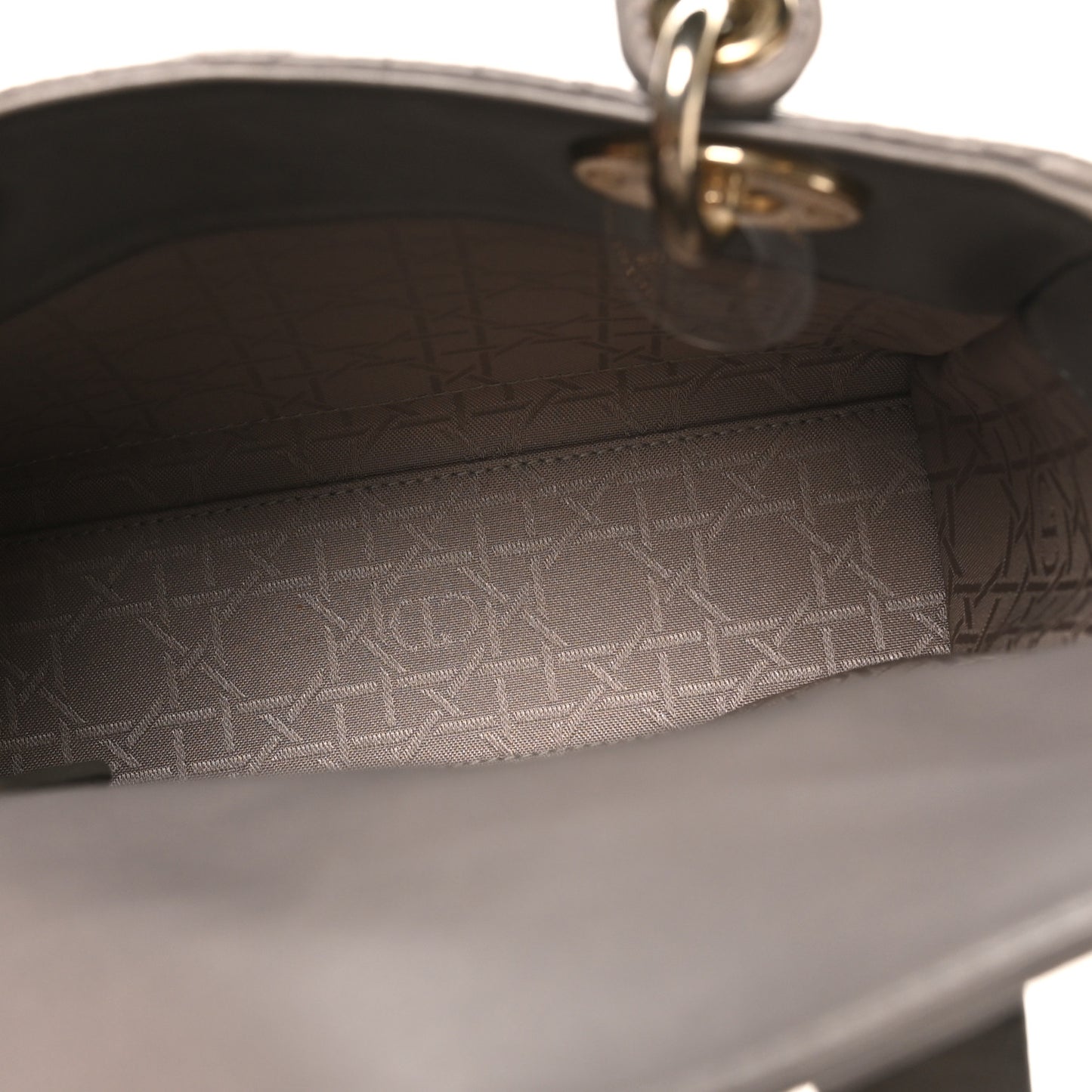 Lambskin Cannage Small My ABCDior Lady Dior Grey
