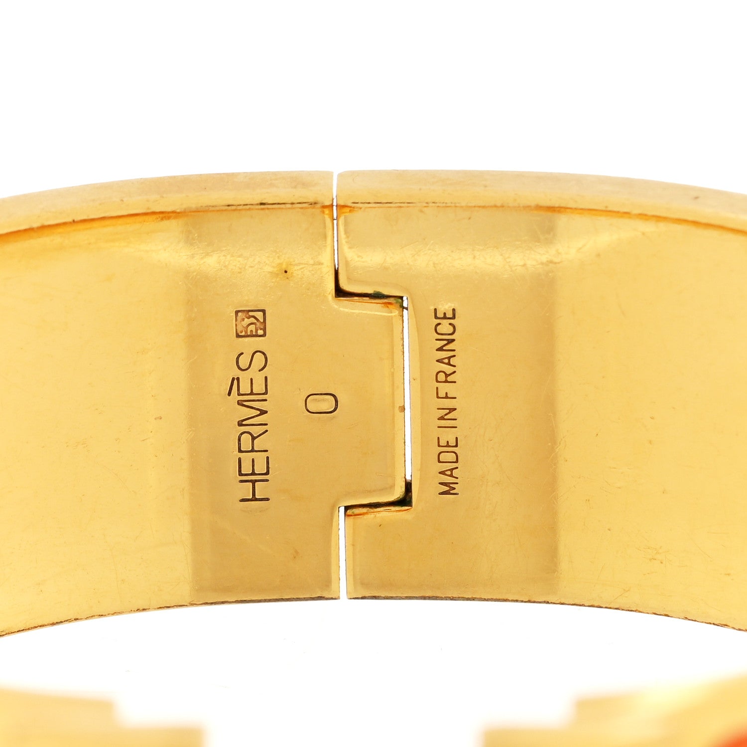 Hermes Enamel Wide Clic Clac H Bracelet PM Orange 4 of 4