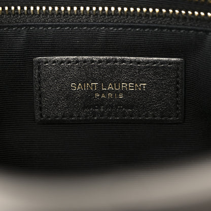Saint Laurent Lambskin Quilted Toy Loulou Puffer Monogram Chain Satchel Fog 7 of 11