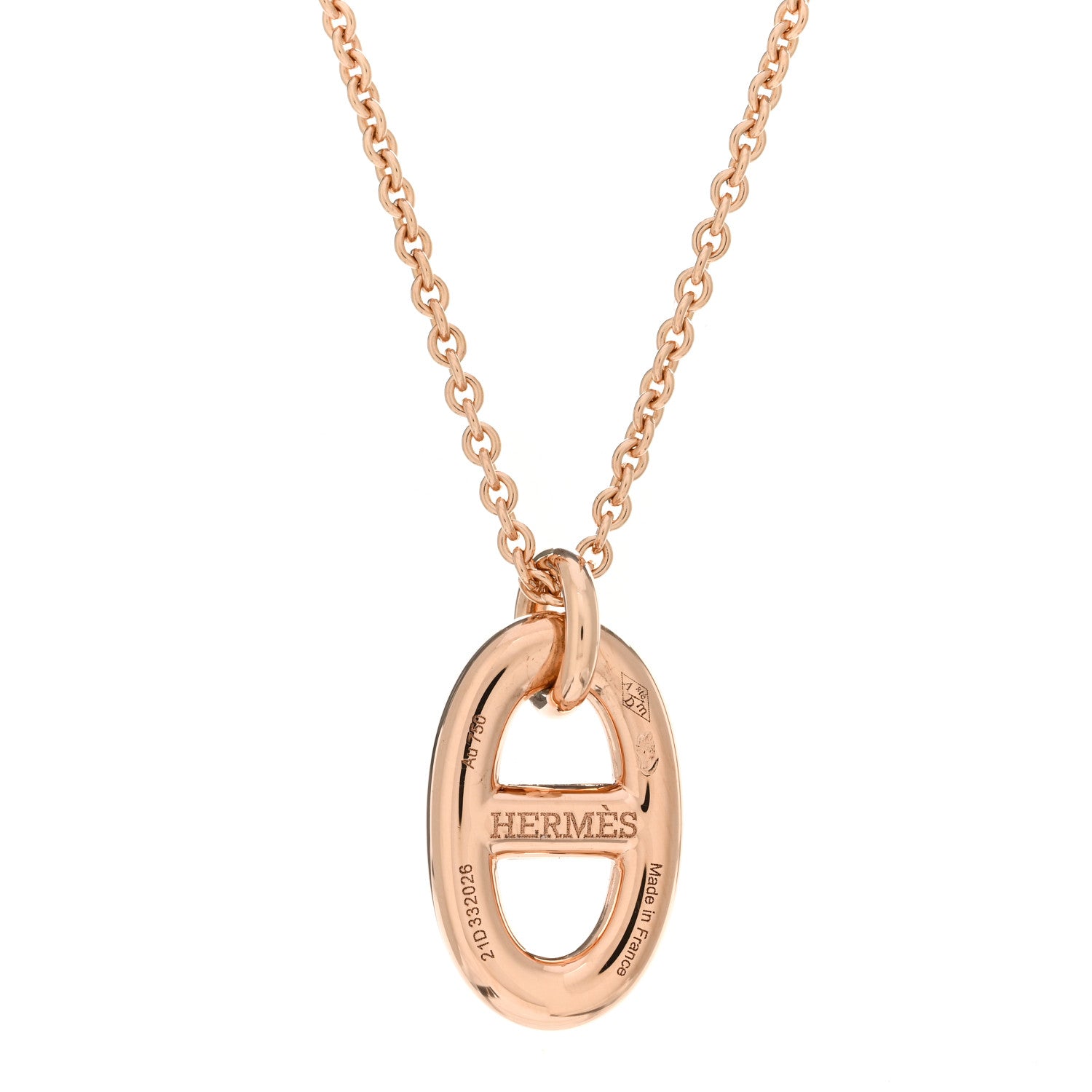 Hermes 18K Rose Gold PM Farandole Pendant Necklace 3 of 4