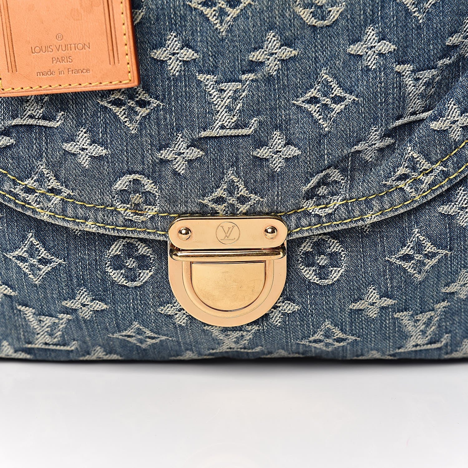 Louis Vuitton Monogram Denim Sac Plat Blue 13 of 13