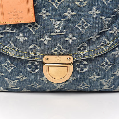 Louis Vuitton Monogram Denim Sac Plat Blue 13 of 13