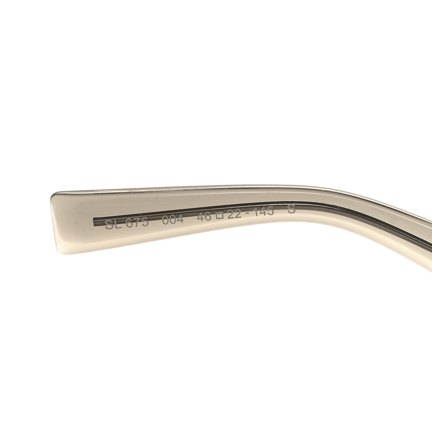 Saint Laurent Transparent Acetate SL 675 Sunglasses Beige 6 of 6