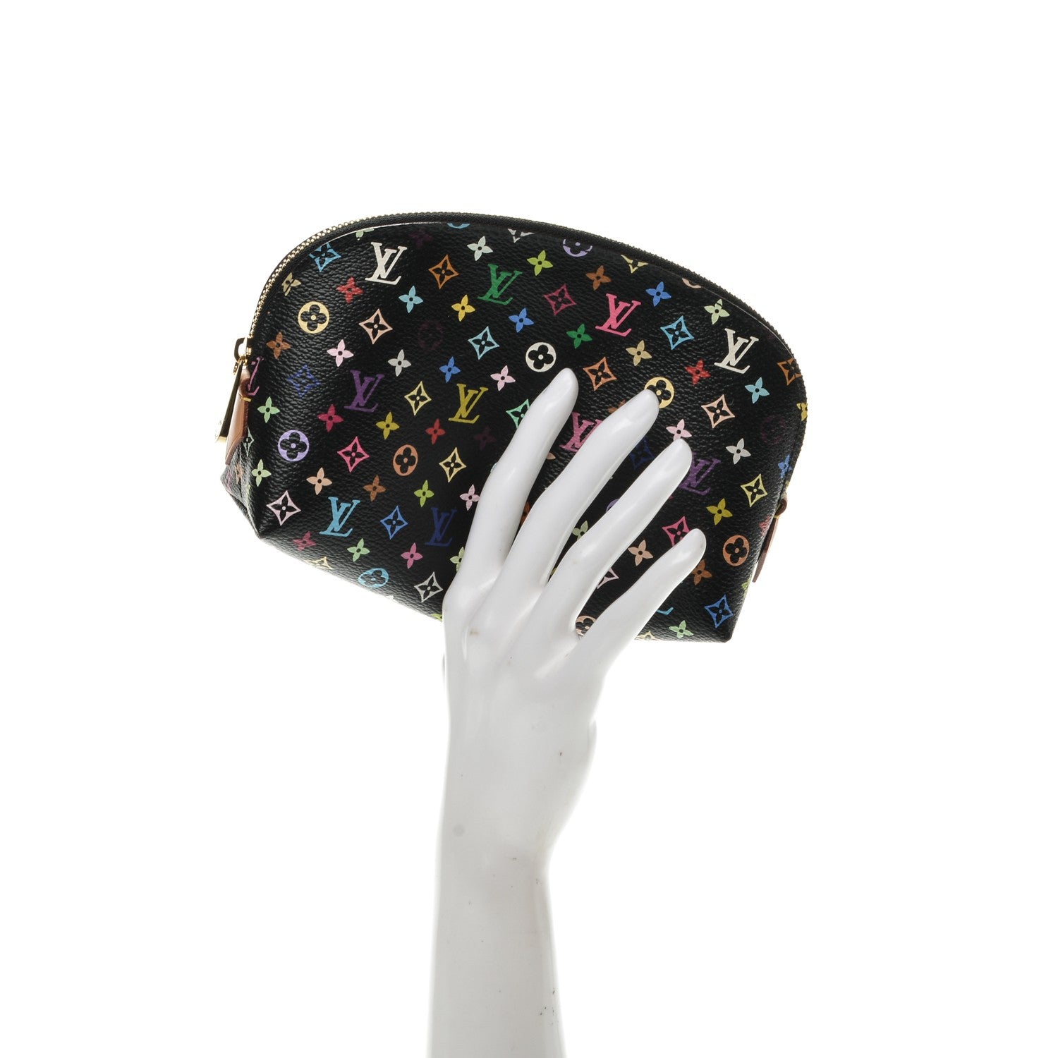 Louis Vuitton Monogram Multicolor Cosmetic Pouch Black Grenade 2 of 7