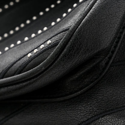 Saint Laurent Calfskin Matelasse Monogram Microstud Medium Niki Chain Satchel Black 13 of 13