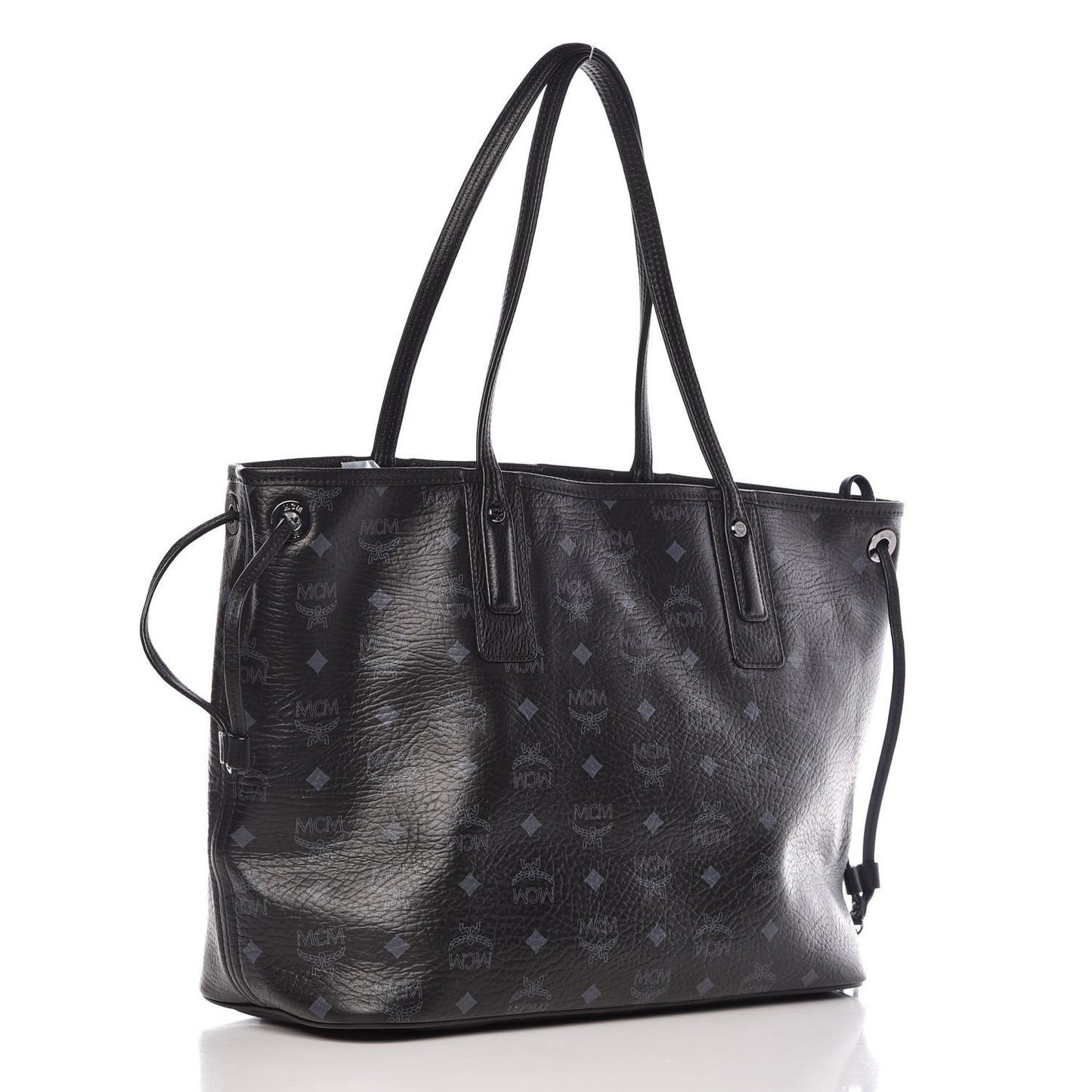 Visetos Medium Liz Reversible Shopper Tote Black