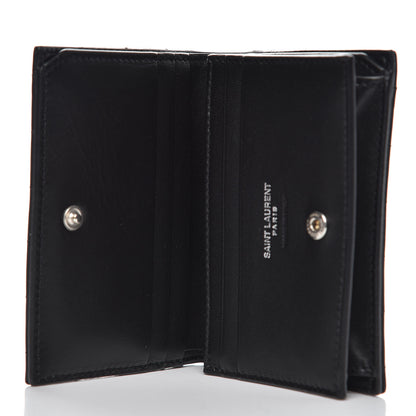 Saint Laurent Lambskin Y Quilted Monogram Loulou Flap Wallet Black 5 of 9