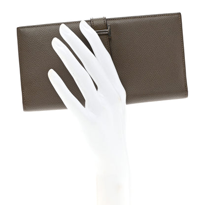 Hermes Epsom Bearn Gusset Wallet Etoupe 2 of 8