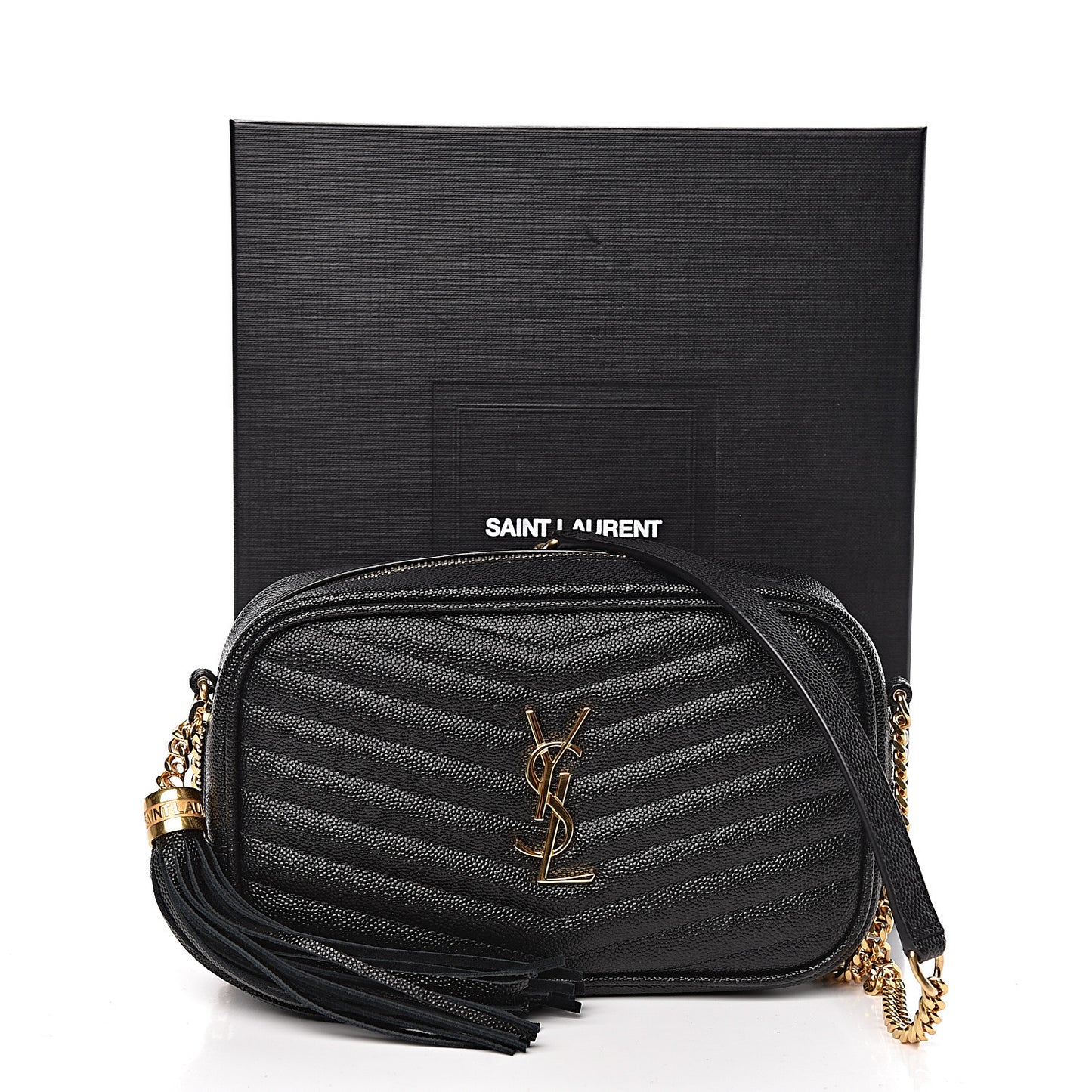 Grain De Poudre Matelasse Monogram Mini Lou Camera Bag Black