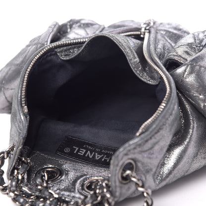 Chanel Iridescent Calfskin Mini Backpack Is Back Silver 4 of 8