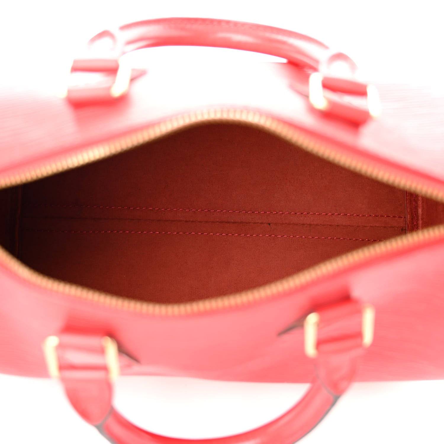Louis Vuitton Epi Speedy 25 Castillan Red 5 of 14