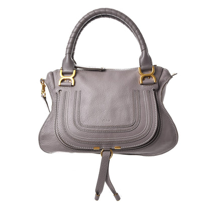 Chloe Calfskin Medium Marcie Satchel Cashmere Grey 1 of 9
