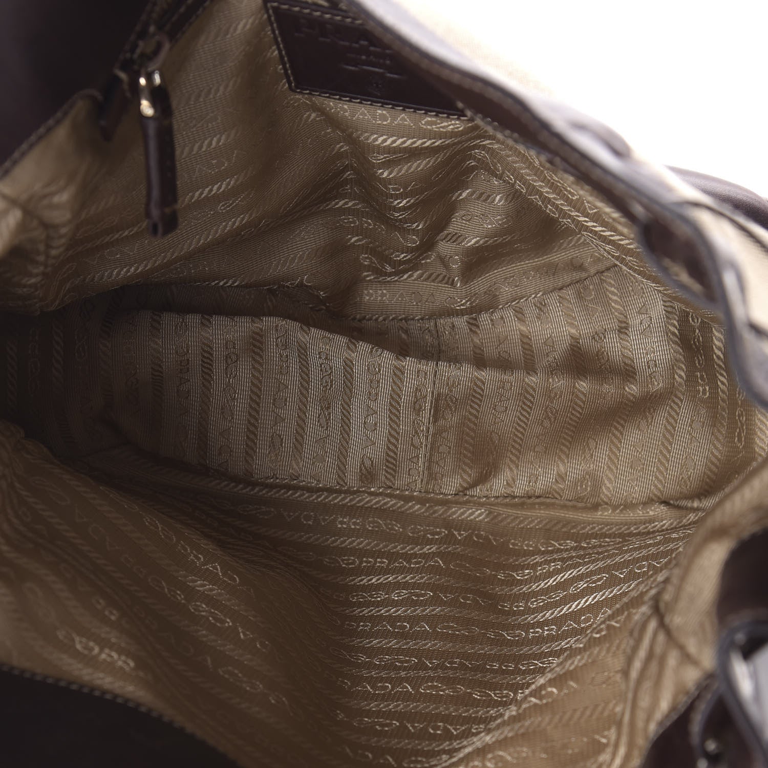 Prada Jacquard Logo Hobo Corda Bruciato 5 of 10