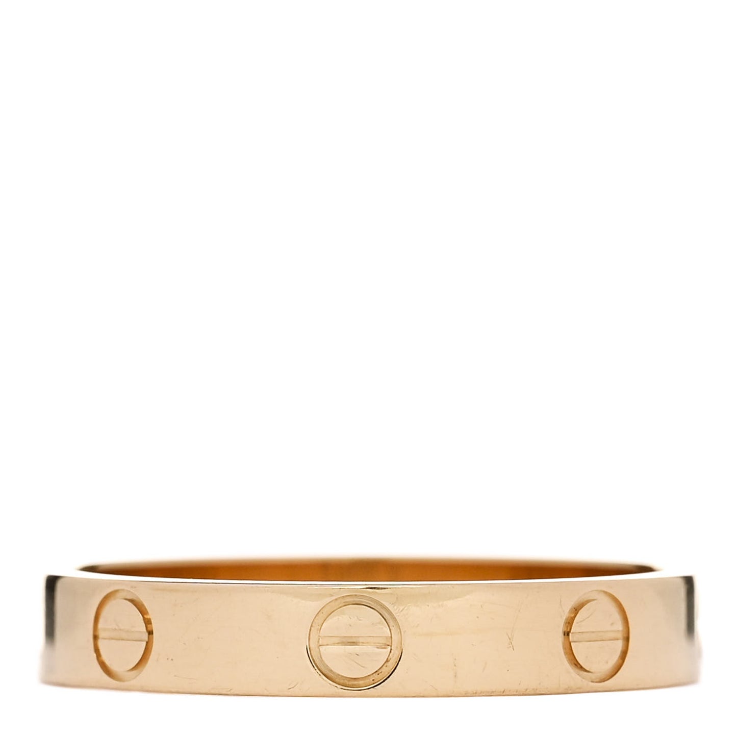 18K Yellow Gold 3.5mm LOVE Wedding Band Ring 60 9