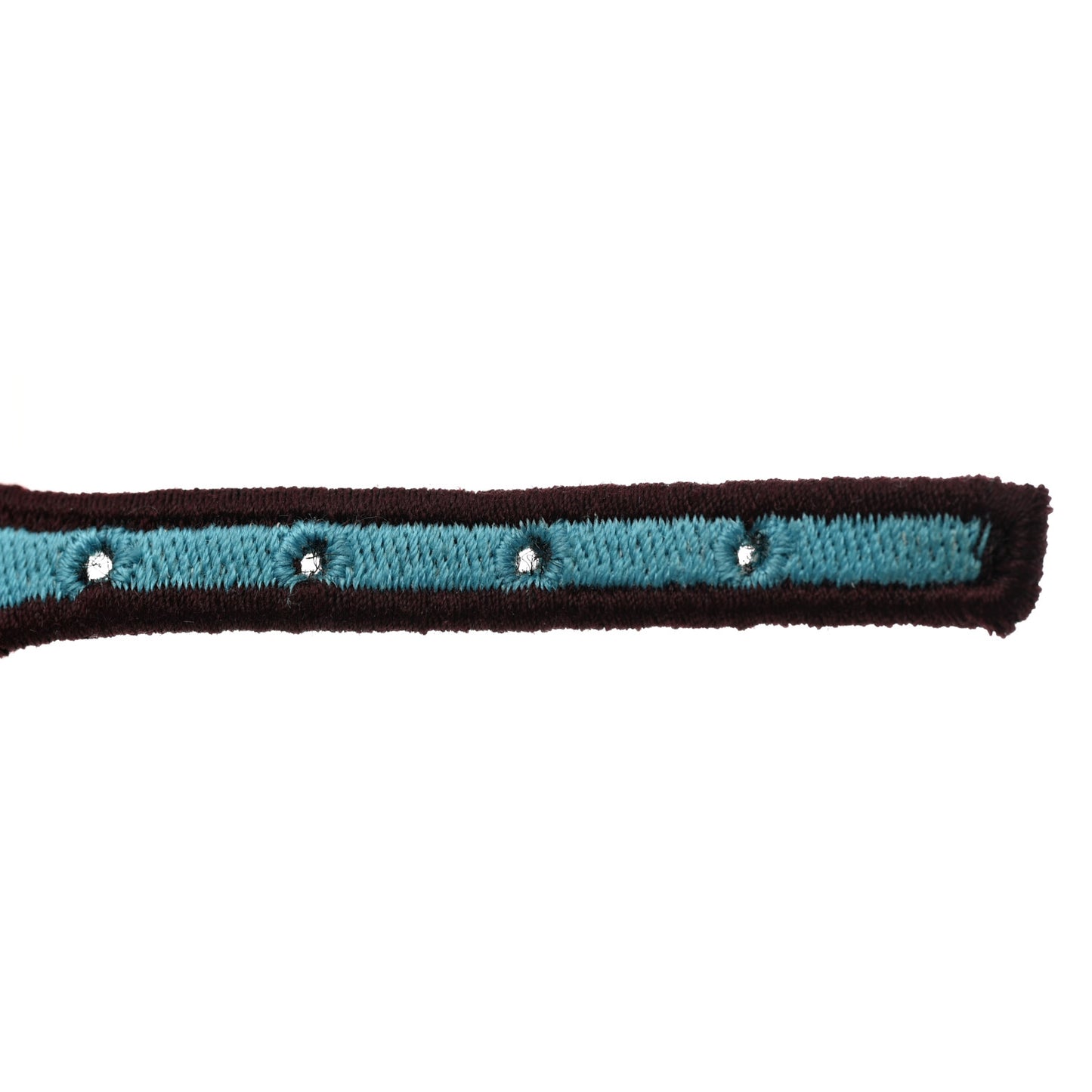Embroidered FF Bracelet Set of 2 Tobacco Cyber Blue
