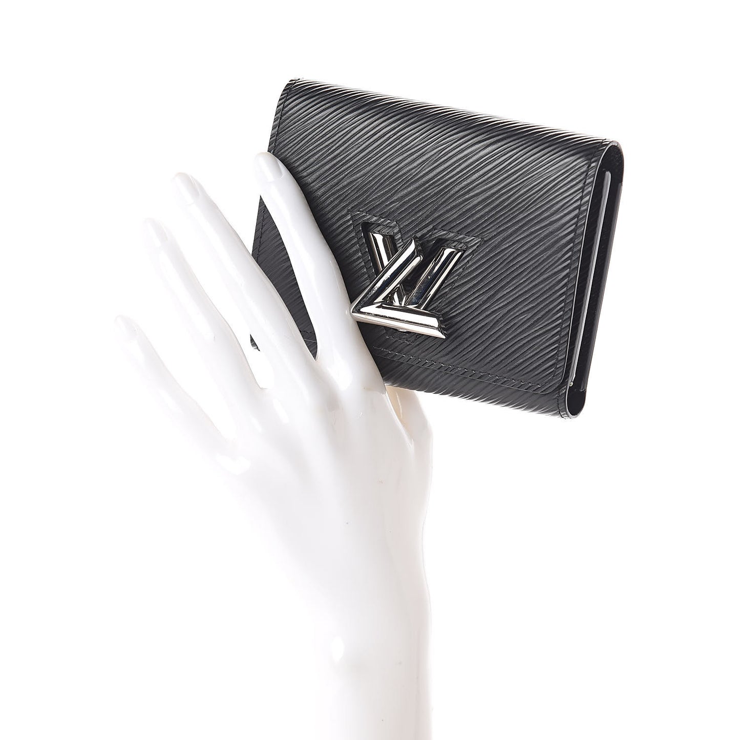 Epi Twist Compact Wallet Black