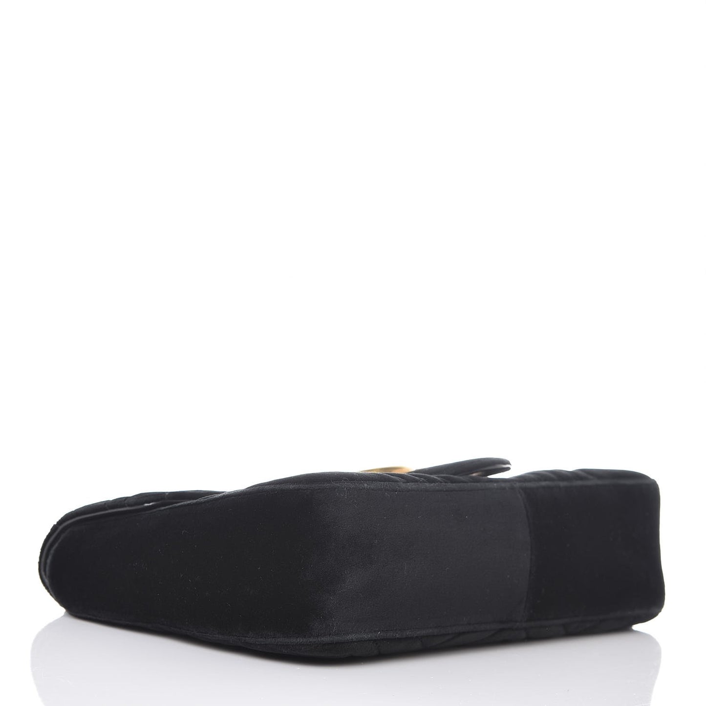 Velvet Matelasse Medium GG Marmont Shoulder Bag Black