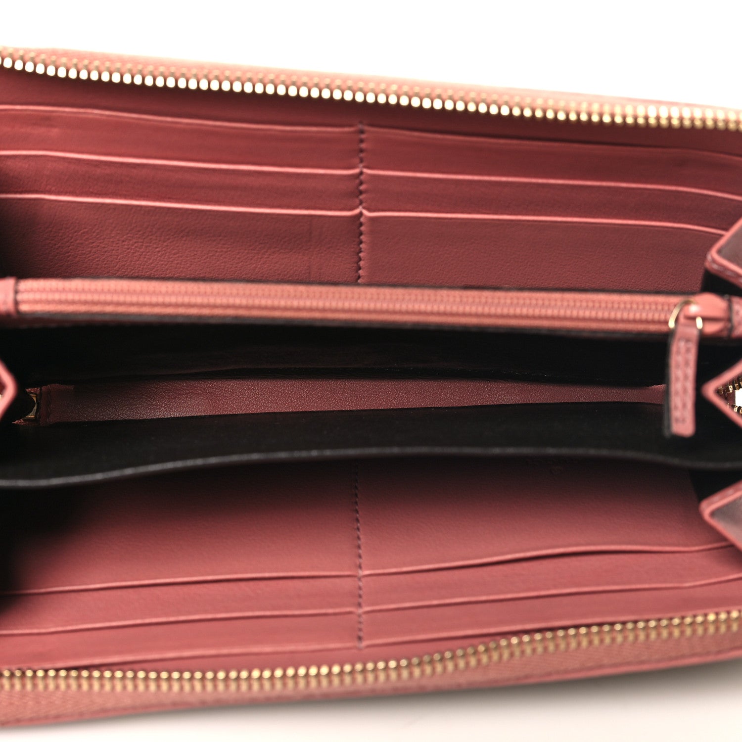 Gucci Monogram Heart Zip Around Wallet Wristlet Beige Pink 5 of 8