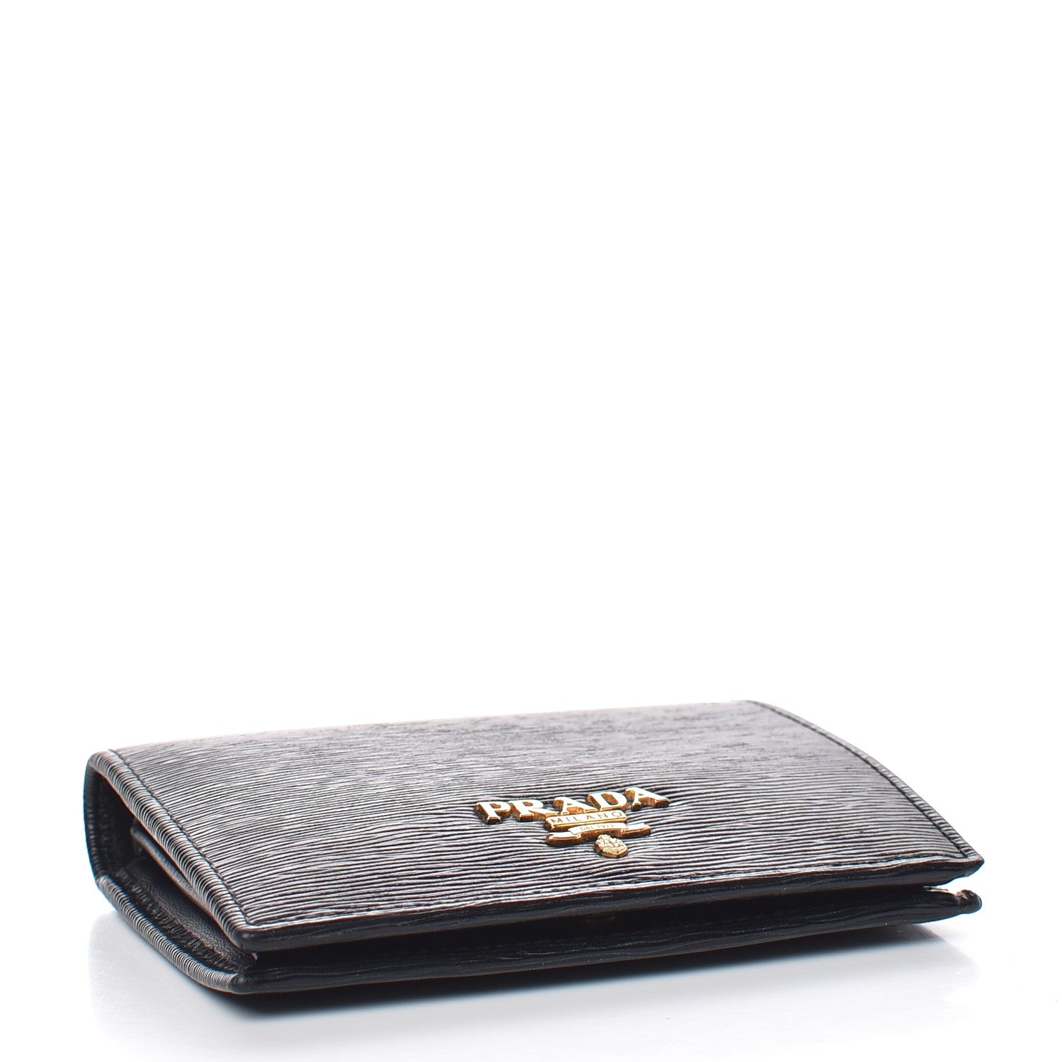 Prada Vitello Move Bi-Fold Wallet Black 4 of 9