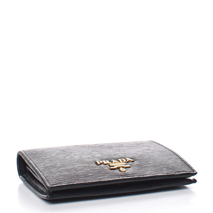 Prada Vitello Move Bi-Fold Wallet Black 4 of 9