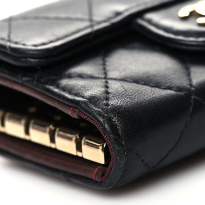 Chanel Lambskin Quilted 4 Key Holder Black 9 of 13