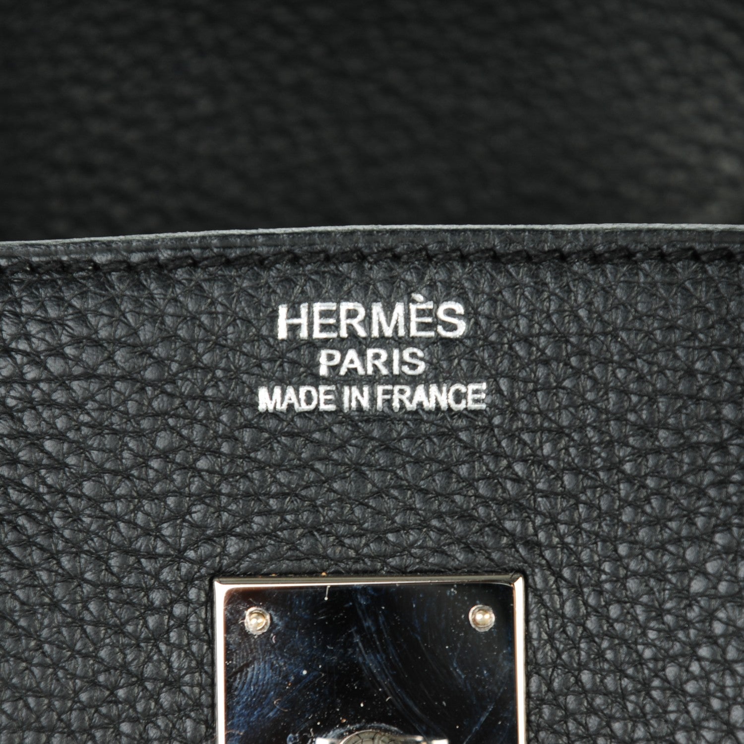 Hermes Taurillon Clemence Birkin 35 Black 10 of 28