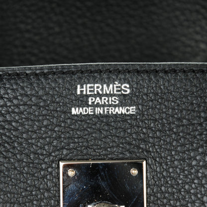 Hermes Taurillon Clemence Birkin 35 Black 10 of 28