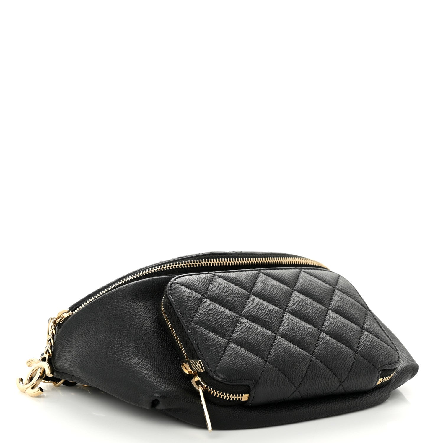 Chanel Caviar Quilted Business Affinity Waist Belt Bag Black 4 of 11