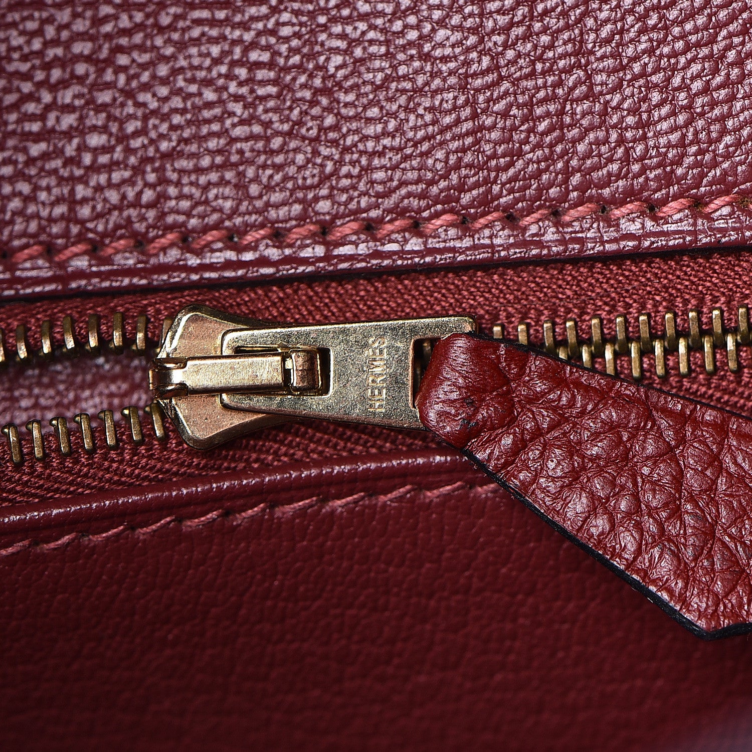 Hermes Taurillon Clemence Birkin 35 Rouge H 27 of 37