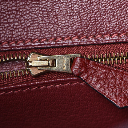 Hermes Taurillon Clemence Birkin 35 Rouge H 27 of 37