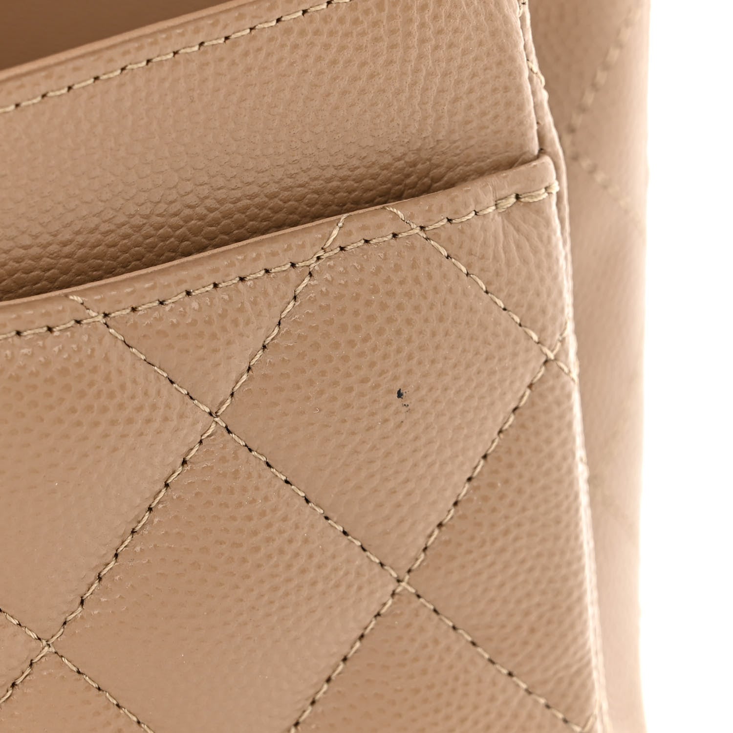 Chanel Caviar Quilted Small Double Flap Dark Beige 11 of 12
